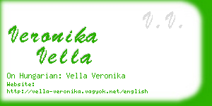 veronika vella business card